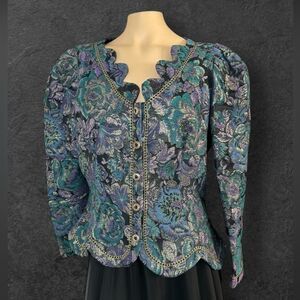 Vintage Cachet by Bari Protas Brocade Jacket